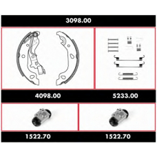 3098.00 REMSA Комплект тормозов, барабанный тормозной механизм