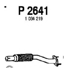 P2641 FENNO Труба выхлопного газа