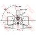 BWH231 TRW Колесный тормозной цилиндр