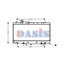 350023N AKS DASIS Радиатор, охлаждение двигателя