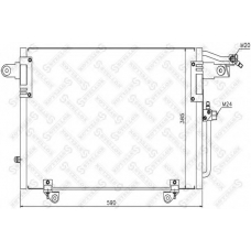 10-45303-SX STELLOX Конденсатор, кондиционер