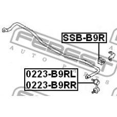 0823-B9RL FEBEST Тяга / стойка, стабилизатор