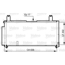 814330 VALEO Конденсатор, кондиционер