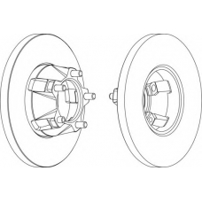 DDF076-1 FERODO Тормозной диск