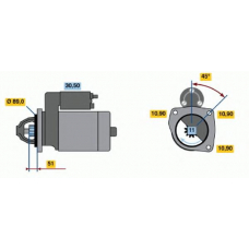 0 001 368 037 BOSCH Стартер