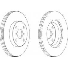 DDF1587 FERODO Тормозной диск