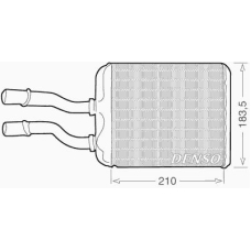 DRR01011 DENSO Теплообменник, отопление салона