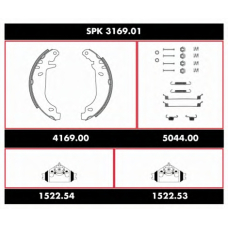 SPK 3169.01 ROADHOUSE Комплект тормозов, барабанный тормозной механизм