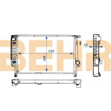 2108788 BEHR Radiator