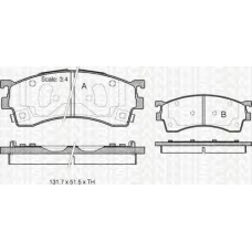 8110 50005 TRIDON Brake pads - front