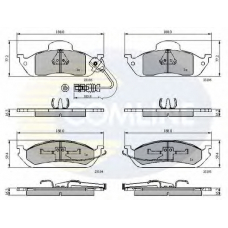 CBP1911 COMLINE Комплект тормозных колодок, дисковый тормоз