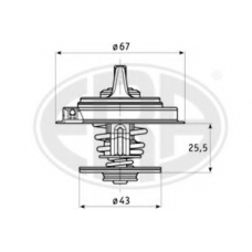 350195 ERA Термостат, охлаждающая жидкость
