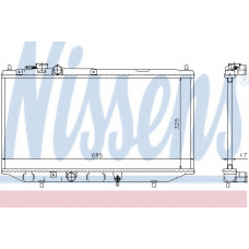 61745 NISSENS Радиатор, охлаждение двигателя
