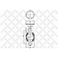 84-12003-SX STELLOX ремонтный комплект, рычаг подвески