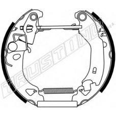 6127 TRUSTING Комплект тормозных колодок