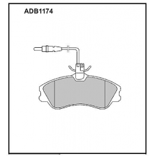 ADB1174 Allied Nippon Тормозные колодки