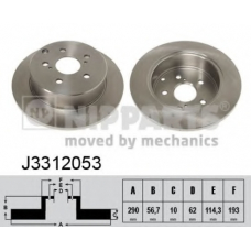 J3312053 NIPPARTS Тормозной диск
