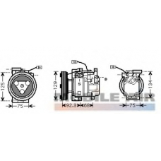 2700K219 VAN WEZEL Компрессор, кондиционер