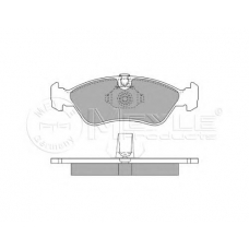 025 218 6217 MEYLE Комплект тормозных колодок, дисковый тормоз