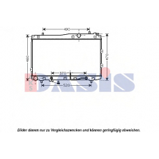 510087N AKS DASIS Радиатор, охлаждение двигателя