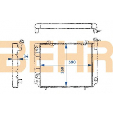 2109161 BEHR Radiator