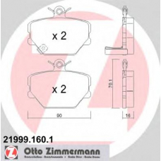 21999.160.1 ZIMMERMANN Комплект тормозных колодок, дисковый тормоз