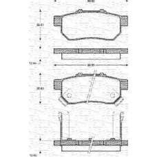 363702161123 MAGNETI MARELLI Комплект тормозных колодок, дисковый тормоз