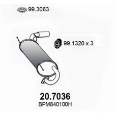 20.7036 ASSO Глушитель выхлопных газов конечный