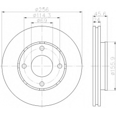 8DD 355 111-501 HELLA Тормозной диск