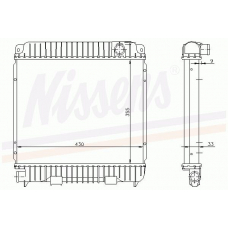 60620 NISSENS Охладитель, охлаждение двигателя