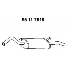 95 11 7618 EBERSPACHER Глушитель выхлопных газов конечный