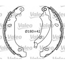 553864 VALEO Комплект тормозных колодок