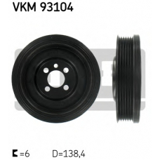 VKM 93104 SKF Ременный шкив, коленчатый вал
