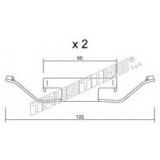 KIT.108 TRUSTING Комплектующие, колодки дискового тормоза