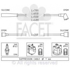 4.9749 FACET Ккомплект проводов зажигания