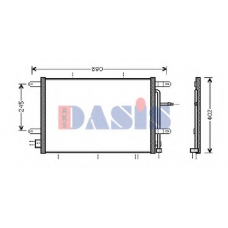 482013N AKS DASIS Конденсатор, кондиционер