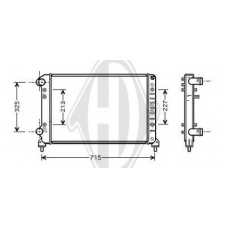 8348505 DIEDERICHS Радиатор, охлаждение двигателя