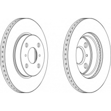 DDF1710 FERODO Тормозной диск