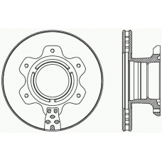 BDA2426.20 OPEN PARTS Тормозной диск