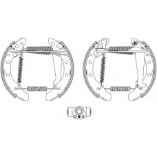 8DB 355 003-731 HELLA Комплект тормозных колодок