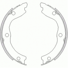 4736.00 REMSA Комплект тормозных колодок, стояночная тормозная с