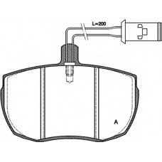 BPA0056.11 OPEN PARTS Комплект тормозных колодок, дисковый тормоз