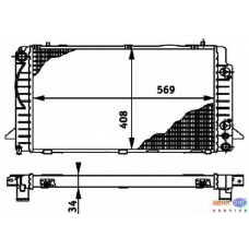 8MK 376 715-161 HELLA Радиатор, охлаждение двигателя