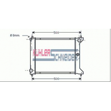 0101701 KUHLER SCHNEIDER Радиатор, охлаждение двигател