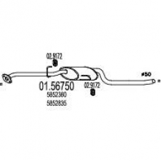 01.56750 MTS Средний глушитель выхлопных газов