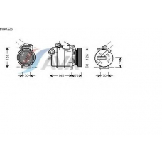 BWAK226 AVA Компрессор, кондиционер