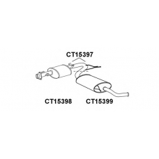 CT15397 VENEPORTE Глушитель выхлопных газов конечный