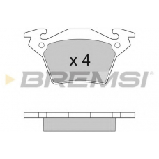 BP2880 BREMSI Комплект тормозных колодок, дисковый тормоз
