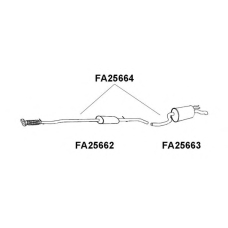 FA25664 VENEPORTE Глушитель выхлопных газов конечный