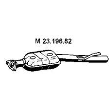 23.196.82 EBERSPACHER Средний глушитель выхлопных газов